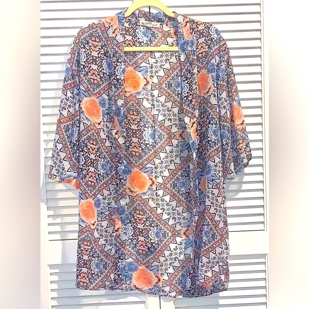 Wallflower Swimsuit cover up pastel colors open women’s size XS